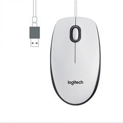 Компьютерная мышь Logitech M100 White цена и информация | Мыши | kaup24.ee