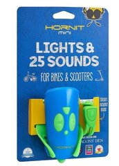 Велосипедный звуковой сигнал Hornit Mini Green-Blue  цена и информация | Велосипедные фонари, отражатели | kaup24.ee