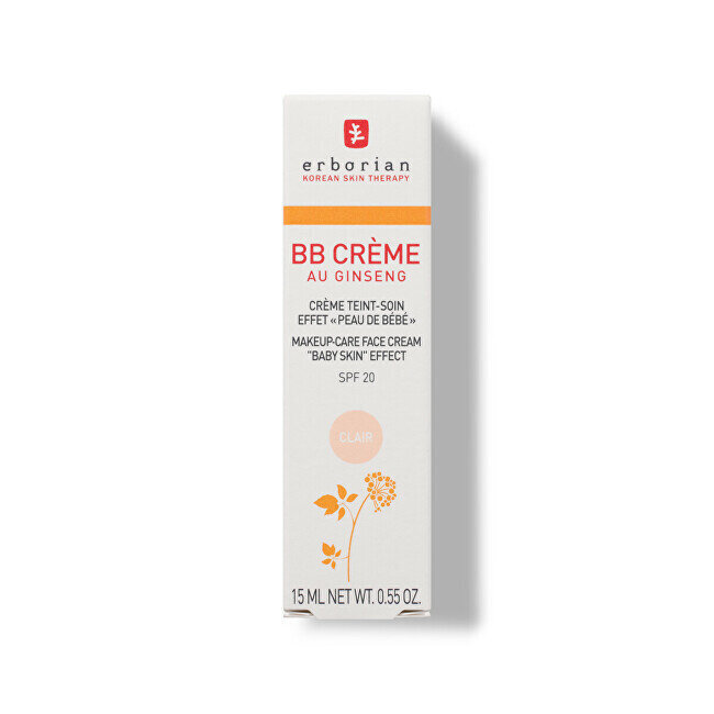 BB näokreem Erborian BB Cream with Ginseng Clair/Fair 2, 15 ml hind ja info | Näokreemid | kaup24.ee