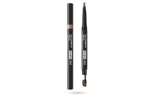 Kulmupliiats Pupa Full Eyebrow Pencil 002 Brown, 0.2 g hind ja info | Kulmuvärvid, -pliiatsid | kaup24.ee