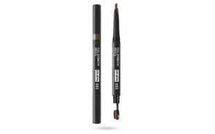 Карандаш для бровей Pupa Full Eyebrow Pencil 003 Dark Brown, 0.2 г цена и информация | Карандаши, краска для бровей | kaup24.ee