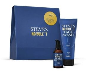 Habemehoolduskomplekt Steve's No Bull***t Bearded Routine Box meestele: habemekasvu kiirendav geel, 30 ml + puhastav näogeel, 100 ml hind ja info | Raseerimisvahendid | kaup24.ee