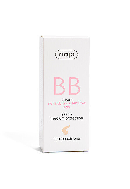 BB kreem Ziaja BB SPF15 Dark/Peach Tone, 50 ml цена и информация | Näokreemid | kaup24.ee