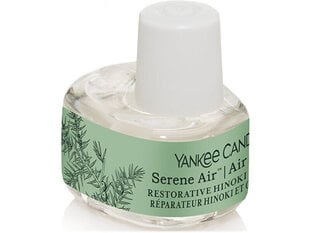 Õhuniisutaja lõhnatäidis Yankee Candle Serene Air Refil Restorative Hinoki and Juniper, 17 ml цена и информация | Ароматы для дома | kaup24.ee