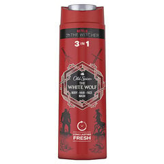 Dušigeel kehale-näole-juustele Old Spice White Wolf 3in1, 400 ml hind ja info | Old Spice Kosmeetika, parfüümid | kaup24.ee