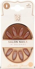 Kunstküüned Artificial nails Chocolate Salon Nails, 24 tk. hind ja info | Maniküüri ja pediküüri tarvikud | kaup24.ee