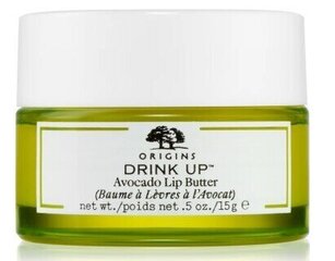 Бальзам для губ Origins Drink Up™ Nourishing Avocado Lip Butter, 15 г цена и информация | Помады, бальзамы, блеск для губ | kaup24.ee