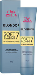 Крем для осветления волос Wella Professionals Blondor Soft Blonde, 200 г цена и информация | Краска для волос | kaup24.ee