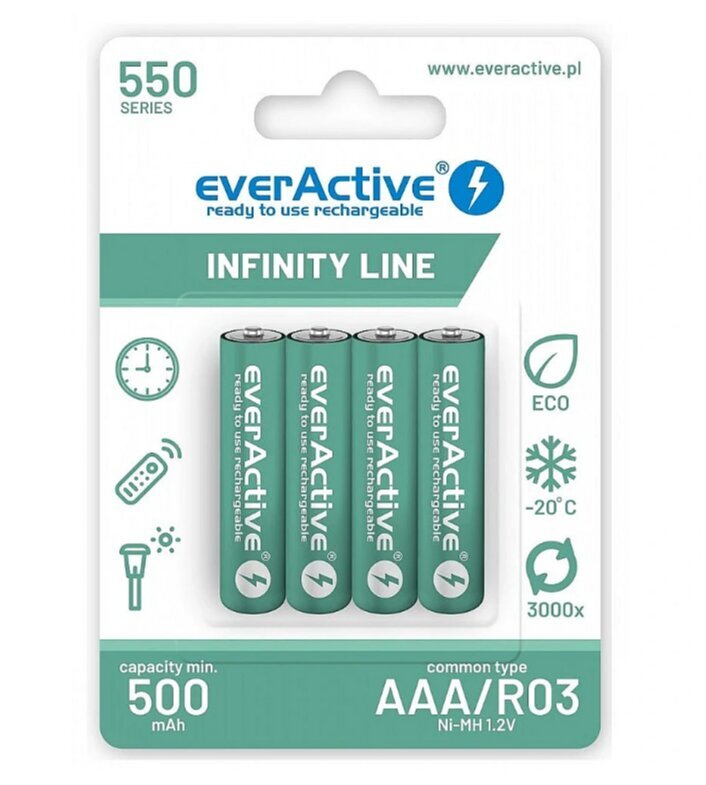 everActive EVHRL03-550 hind ja info | Akud, patareid fotoaparaatidele | kaup24.ee