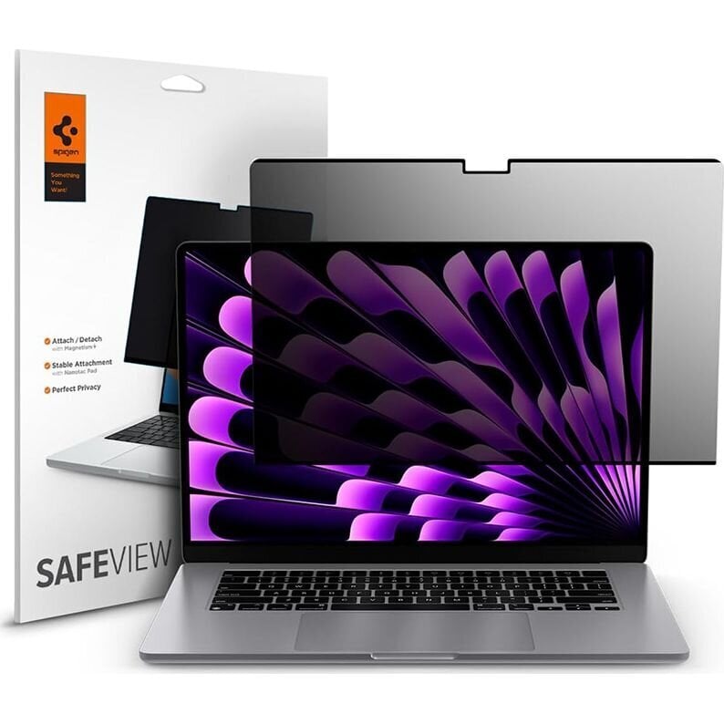 Spigen SafeView Privacy цена и информация | Sülearvuti tarvikud | kaup24.ee