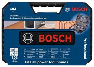 Puuri ja otsiku komplekt Boschi V-line, 103 tk hind ja info | Käsitööriistad | kaup24.ee