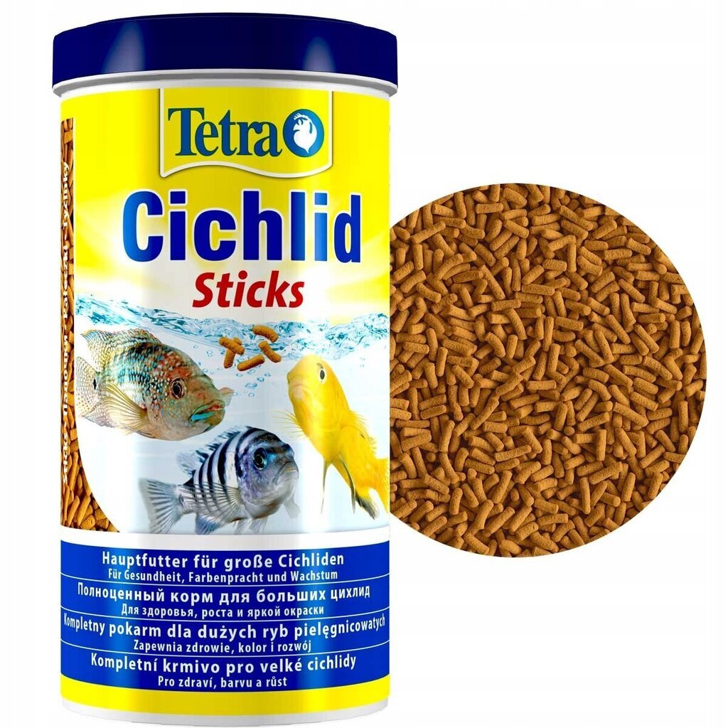 Kalatoit Tetra Cichlid Sticks, 1000 ml hind ja info | Toit kaladele | kaup24.ee