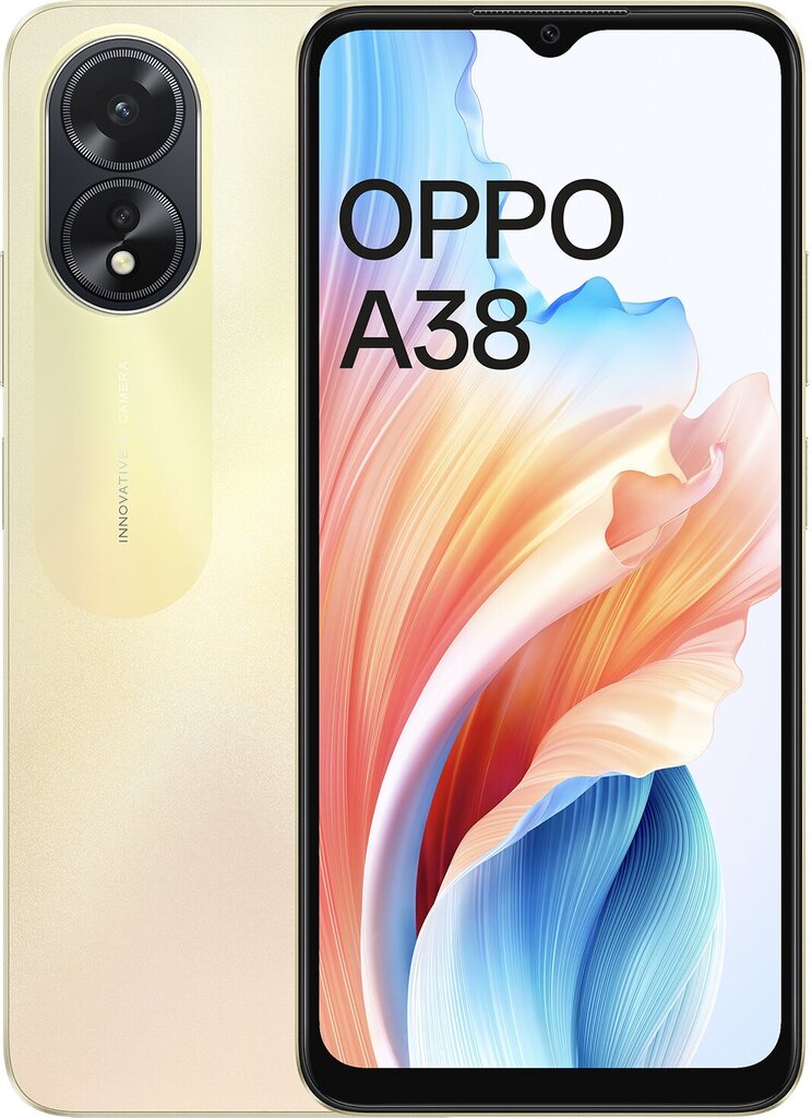 Oppo A38 4GB|128GB Glowing Gold hind ja info | Telefonid | kaup24.ee