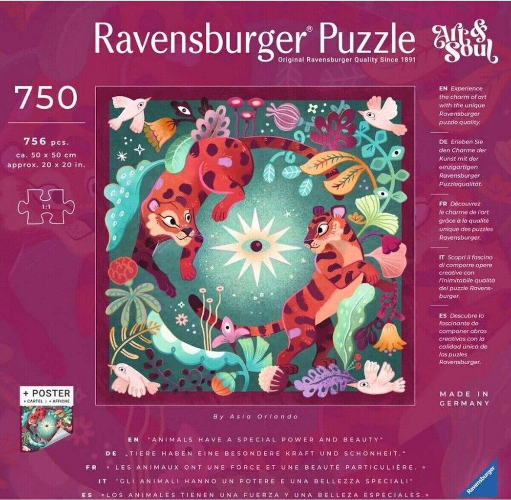 Pusle Ravensburger 750 tk цена и информация | Pusled | kaup24.ee