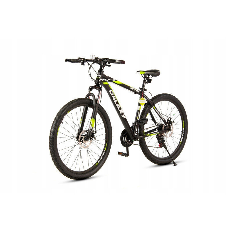 Maastikuratas Galaxy MTB 19 / 27,5", must/roheline hind ja info | Jalgrattad | kaup24.ee