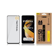 Tactical Glass Shield 5D for Infinix Smart 8 Black цена и информация | Защитные пленки для телефонов | kaup24.ee