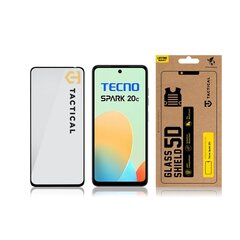 Tactical Glass Shield 5D for Tecno Spark 20c Black цена и информация | Защитные пленки для телефонов | kaup24.ee