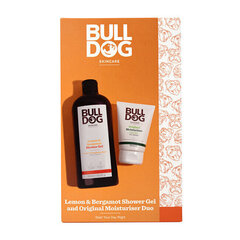 Kehahoolduskomplekt Bulldog Lemon &amp; Bergamot Duo meestele: dušigeel, 500 ml + niisutav kehakreem, 100 ml hind ja info | Dušigeelid, õlid | kaup24.ee