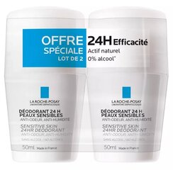 Rulldeodorant La Roche-Posay, 2 x 50 ml цена и информация | Дезодоранты | kaup24.ee