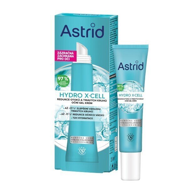 Silmageel Astrid Hydro X-Cell, 15 ml hind ja info | Silmakreemid, seerumid | kaup24.ee