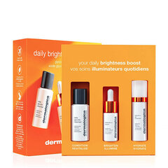 Komplekt Dermalogica Daily Brightness Boosters: puhastusvahend, 30 ml + C-vitamiini seerum, 10 ml + niisutav geel, 15 ml hind ja info | Näopuhastusvahendid | kaup24.ee