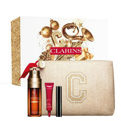 Komplekt Clarins Double Serum Light: seerum, 50 ml + silmakreem, 7 ml + ripsmetušš, 3 ml + kosmeetikakott цена и информация | Кремы для лица | kaup24.ee