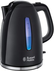 Russell Hobbs Textures+ Чайник 1,7 л, 2400 Вт, черный цена и информация | Чайники, термопоты | kaup24.ee