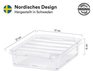 SmartStore hoiukarbid, 1 liiter, 9 tk, 21 x 17 x 6 cm hind ja info | Toidu säilitusnõud | kaup24.ee