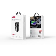 XO car charger CC57 PD 25W 1x USB-C black цена и информация | Зарядные устройства для телефонов | kaup24.ee