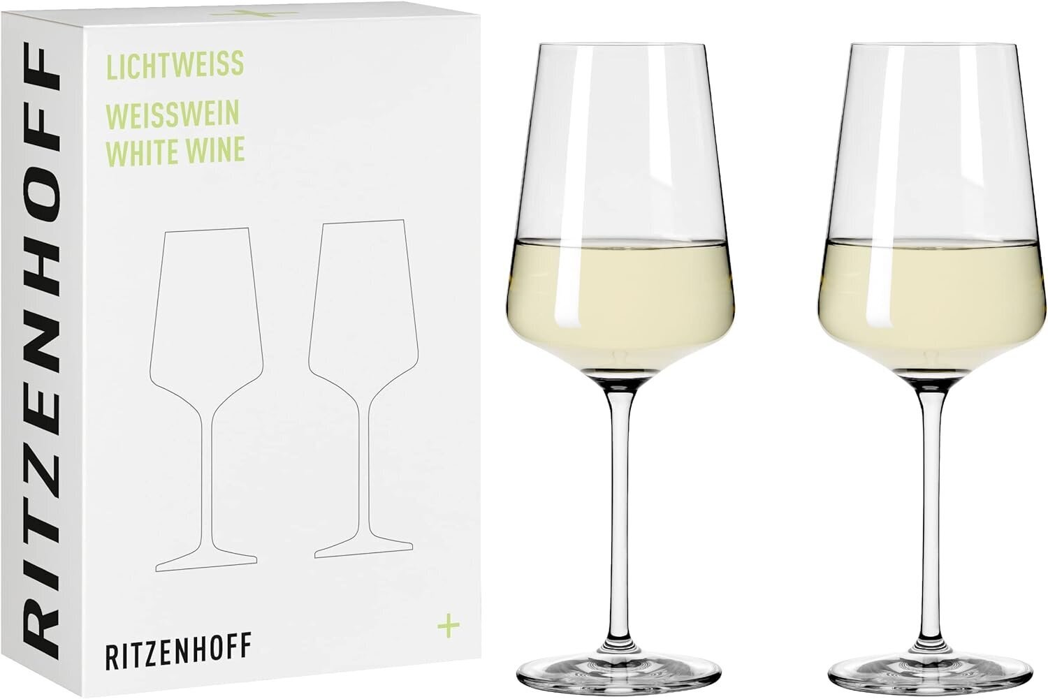 Ritzenhoff Valge veini klaas, 400 ml, 2 tk цена и информация | Klaasid, tassid ja kannud | kaup24.ee