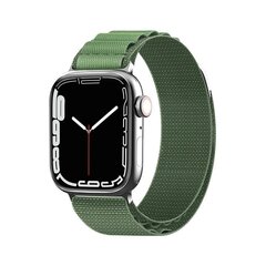 Strap with Alpine steel buckle for Apple Watch 42|44|45|49 mm - green цена и информация | Аксессуары для смарт-часов и браслетов | kaup24.ee