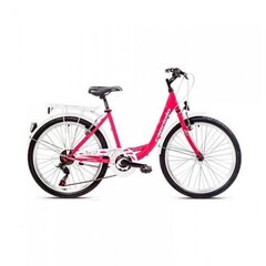 Naiste linnaratas 24"/N3HT, roosa цена и информация | Велосипеды | kaup24.ee