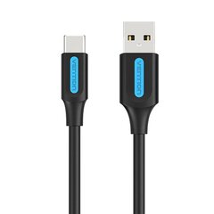 USB 2.0 A to USB-C 3A cable 1.5m Vention COKBG black цена и информация | Кабели для телефонов | kaup24.ee