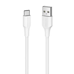 USB 2.0 A to USB-C 3A Cable Vention CTHWH 2m White цена и информация | Кабели для телефонов | kaup24.ee