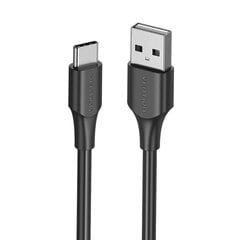 USB 2.0 A to USB-C 3A Cable Vention CTHBH 2m Black цена и информация | Кабели для телефонов | kaup24.ee