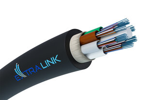 Экстралинк 72F | Волоконно-оптический кабель | 1,5кН FRP, 72J G652D, 10мм, воздуховод, 4км цена и информация | Кабели и провода | kaup24.ee