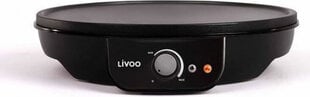 Блинница Livoo DOP196 1000W Чёрный цена и информация | Вафельницы и электрические блинницы | kaup24.ee