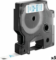 Lamineeritud Lint Sildimasinatele Dymo D1 40914 LabelManager™ Sinine Valge 9 mm (5 tk) hind ja info | Printeritarvikud | kaup24.ee