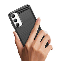 „Carbon“ твердый силиконовый чехол (TPU) - черный (Nokia 5.1 Plus 2018) цена и информация | Чехлы для телефонов | kaup24.ee