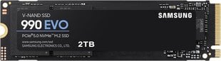 Samsung 990 EVO NVMe M.2 SSD 2TB цена и информация | Внутренние жёсткие диски (HDD, SSD, Hybrid) | kaup24.ee
