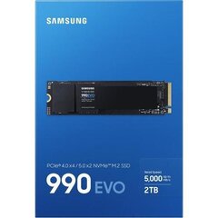 Samsung 990 EVO NVMe M.2 SSD 2TB цена и информация | Внутренние жёсткие диски (HDD, SSD, Hybrid) | kaup24.ee