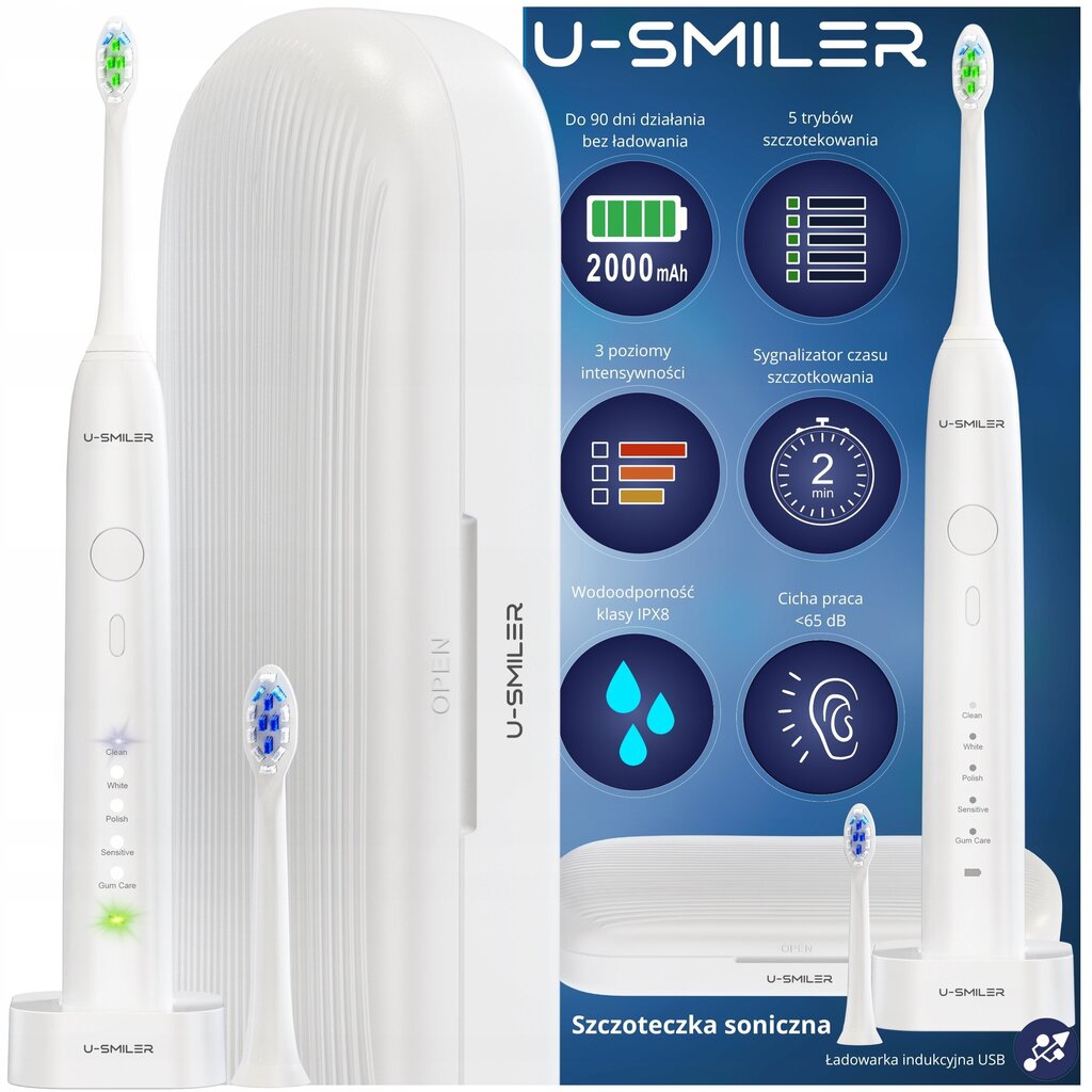 U-Smiler IPX8 hind ja info | Elektrilised hambaharjad | kaup24.ee