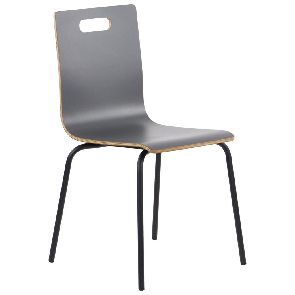 Lamineeritud vineerist tool Stema Werdi A, halli värvi, must raam hind ja info | Söögitoolid, baaritoolid | kaup24.ee