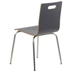 Lamineeritud vineerist tool Stema Werdi A, halli värvi, roostevabast terasest raam hind ja info | Söögilaua toolid, köögitoolid | kaup24.ee