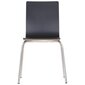 Lamineeritud vineerist tool Stema Werdi B, musta värvi, roostevabast terasest raam hind ja info | Söögitoolid, baaritoolid | kaup24.ee