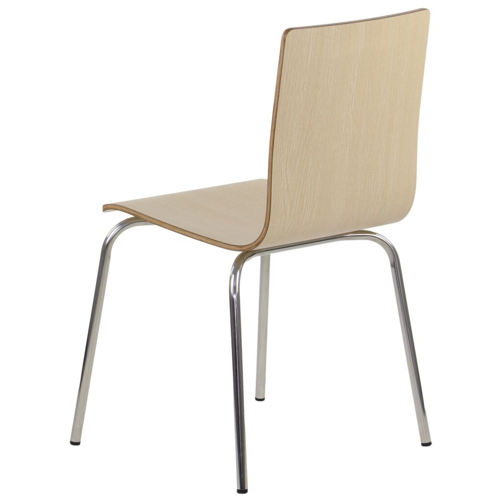 Lamineeritud vineerist tool Stema Werdi B, helepruuni värvi, roostevabast terasest raam hind ja info | Söögitoolid, baaritoolid | kaup24.ee