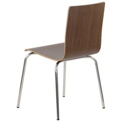 Lamineeritud vineerist tool Stema Werdi B, tumepruuni värvi, roostevabast terasest raam hind ja info | Söögilaua toolid, köögitoolid | kaup24.ee