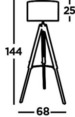 Searchlight торшер Easel EU6006BR цена и информация | Торшеры | kaup24.ee