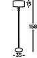 Searchlight põrandalamp Ontario EU7650CC hind ja info | Põrandalambid | kaup24.ee
