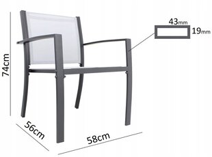 Virnastatav aiatool ANH0877, 54x55x86 cm, hall hind ja info | Aiatoolid | kaup24.ee